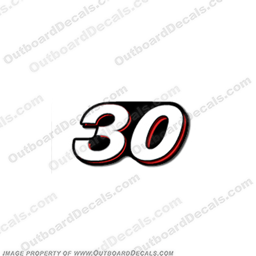 Mercury 30hp Decal for FourStroke EFI Engine - 2006+ Mercury, 30hp, Decal, for, Four, Stroke,  EFI, Engine, 2006, decal, sticker
