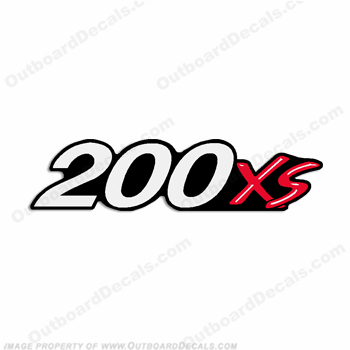 Mercury Single "200XS" Decal INCR10Aug2021