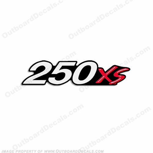 Mercury "250XS" Single Decal INCR10Aug2021