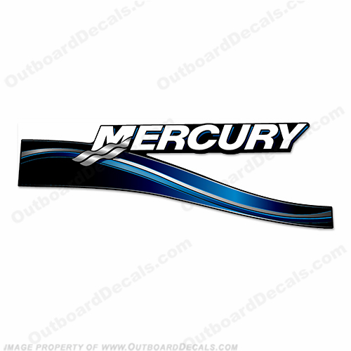 Mercury Right Side 2005 Decal - Blue INCR10Aug2021