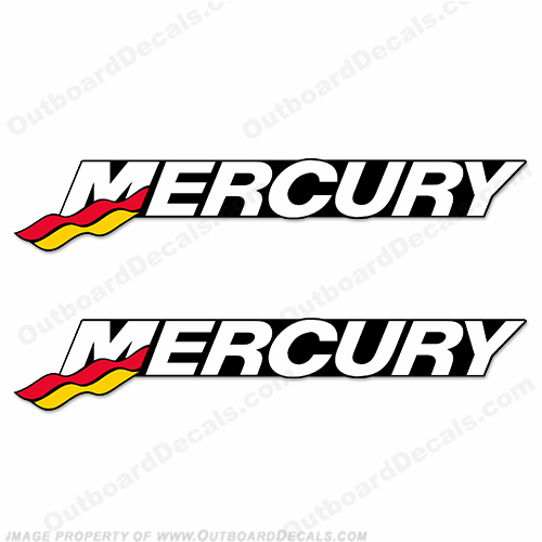 Racing Style "MERCURY" Decal (Set of 2) INCR10Aug2021