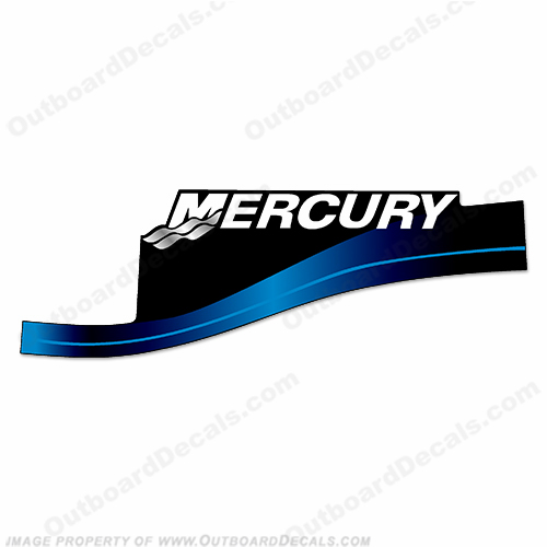Mercury Left Side Decal - Blue INCR10Aug2021