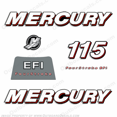 Mercury 115hp "FourStroke EFI" Decals - 2006-2012 fourstroke-efi, fourstroke efi, four stroke efi, 4stroke efi, 4 stroke efi, 4-stroke efi, 4-stroke-efi, 4stroke-efi, four-stroke efi, 115 hp, 115, four, stroke, four stroke, four-stroke, 4 stroke, 4stroke, fourstroke, 115-hp, mercury, horsepower, horse power, horse-power, efi, INCR10Aug2021