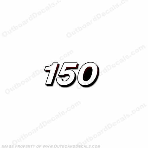 Mercury Single "150" Decal - 2006 Style INCR10Aug2021