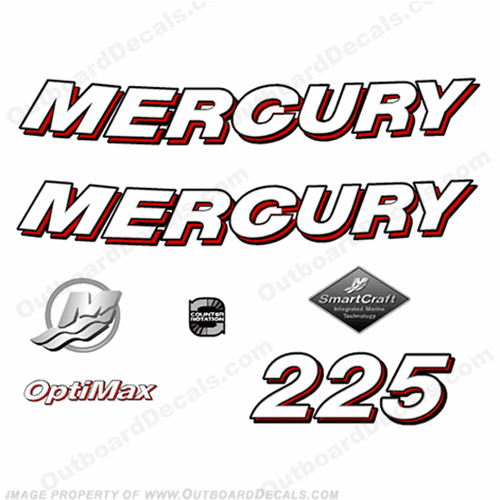 Mercury 225hp Optimax Decals - 2006 INCR10Aug2021