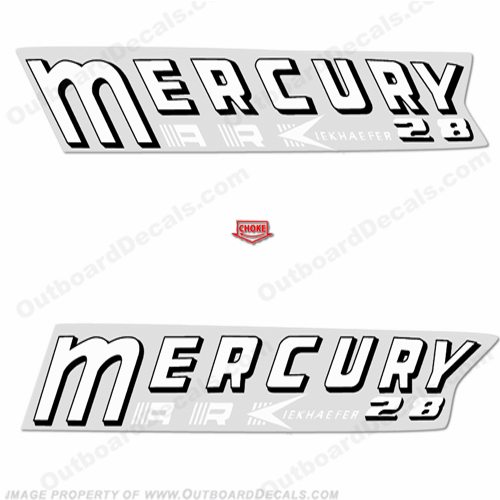 Mercury 1958 22HP Mark 28 Decal Kit INCR10Aug2021