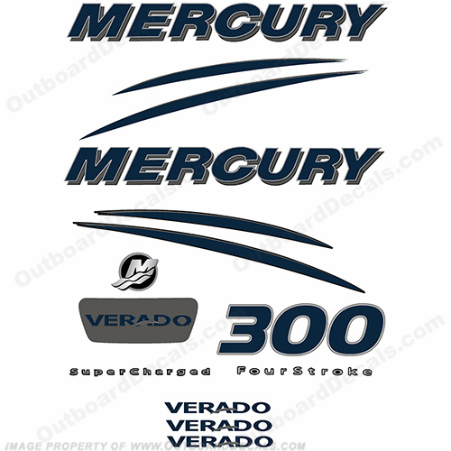 Mercury Verado 300hp Decal Kit - Custom Design INCR10Aug2021