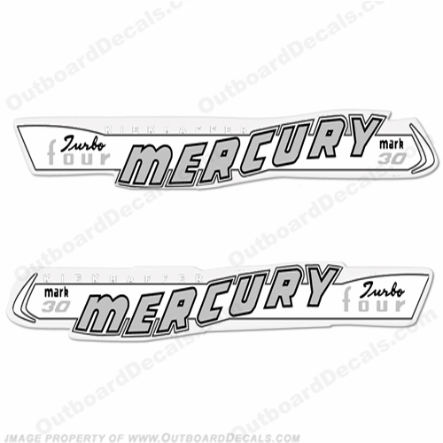 Mercury 1957 30HP Outboard Engine Decals INCR10Aug2021