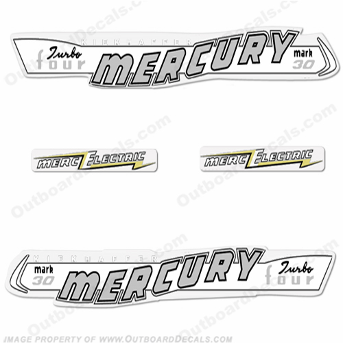 Mercury 1957 30HP Mark 30 Electric Decals INCR10Aug2021