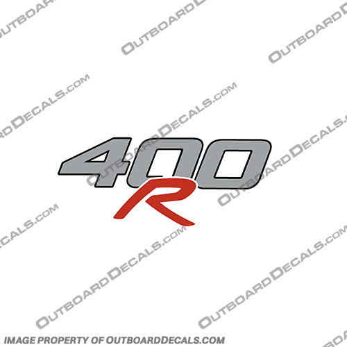 Mercury 400hp Number Only - Any Color! Mercury, 400, 400hp, 400r, r, racing, verado, Outboard, Motor, Engine, Decal, Decals, Kit, Any Color, Custom Color