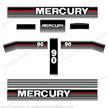 Mercury 1991 90HP Outboard Decals INCR10Aug2021