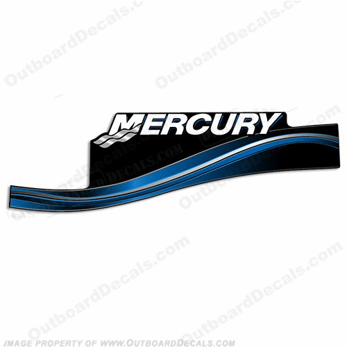 Mercury Left Port Side ELPTO 2005 Decal - Blue INCR10Aug2021