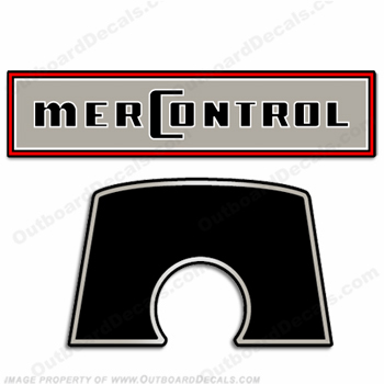 Mercury Single Lever Control Box Decals - Type D INCR10Aug2021