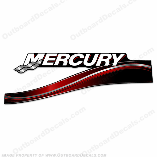Mercury Left Side 2005 Decal - Red INCR10Aug2021
