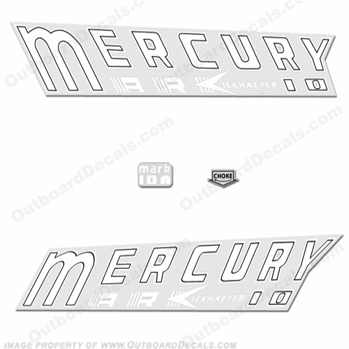 Mercury 1959 Kiekhaefer Mark 10A Decals INCR10Aug2021