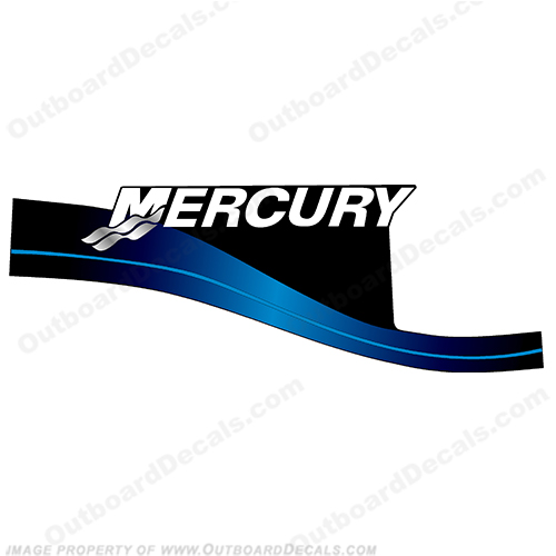 thumbnail image 2 of Mercury Outboard 90 HP Decal Kit – Blue OEM-Style Graphics – Made In USA 2 of 5