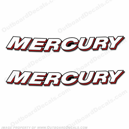 MERCURY Decal (Set of 2) - Curved INCR10Aug2021