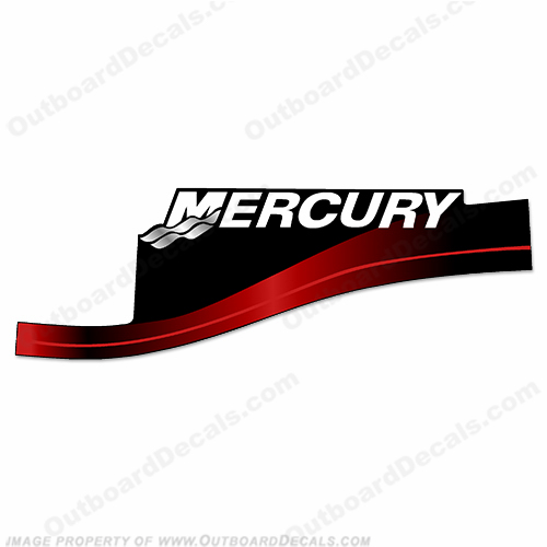 Mercury Left Side Decal - Red INCR10Aug2021
