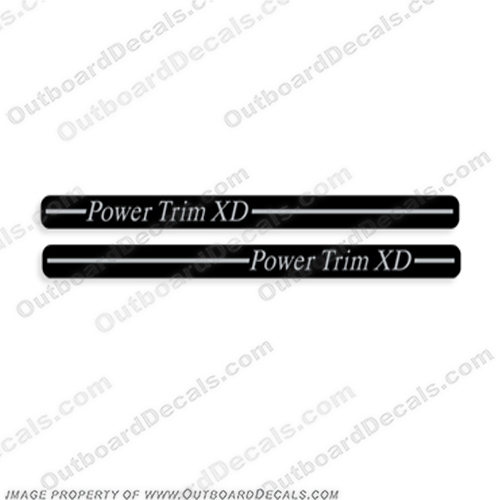 Mercruiser Power Trim XD Replacement Decal Set   Alpha Bravo
