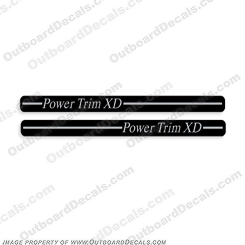 Mercruiser Power Trim XD RAM Decals (set of 2) - New style mercruiser, mer, cruiser, bravo, alpha, one, thunderbolt, ignition, power, steering, trim, outdrive, inboard,  ram, mpi, engine, valve, 454, flame, arrestor, mercury, decal, sticker, thunderbolt, lx, v8