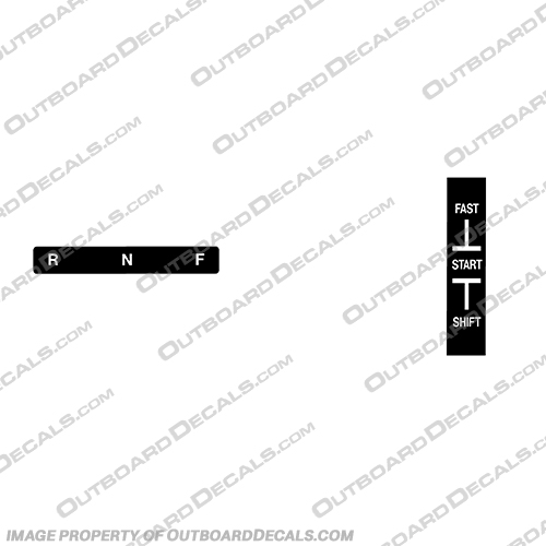 Mercury Motor Throttle and Shift Decal Older Model Versions Mercury, Motor, throttle, speed, handle, replacement, control, switch, stiker, decal, part, new, twist, grip, tiller, start, stop, slow, shift, fast, INCR10Aug2021