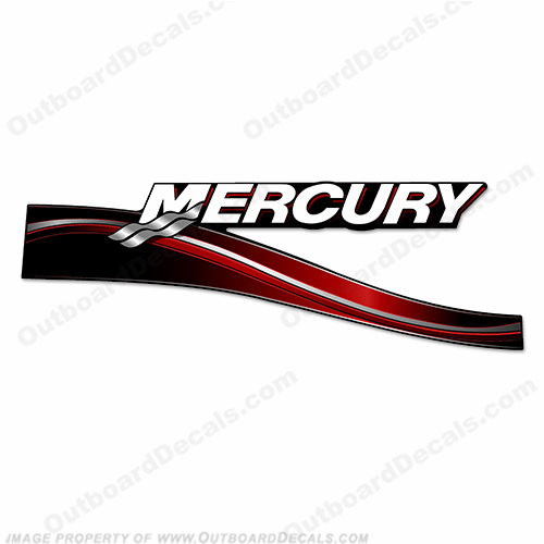 Mercury Right Side 2005 Decal - Red INCR10Aug2021