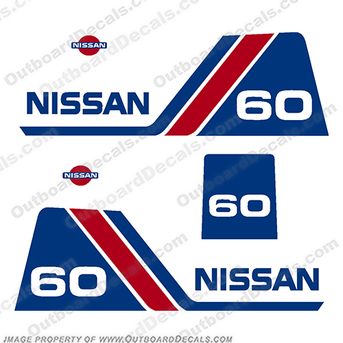 Nissan 60hp Decal Kit - 1984 - 1995 INCR10Aug2021