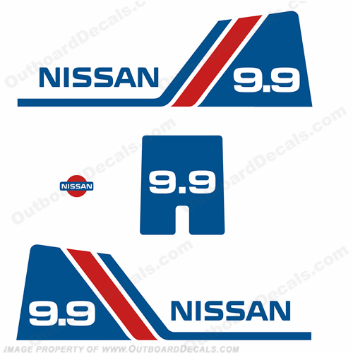 Nissan 9.9hp Decal Kit - 1984 - 1995 INCR10Aug2021