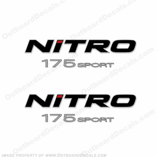 Tracker Marine Nitro 175 Sport Boat Decals (Set of 2) INCR10Aug2021