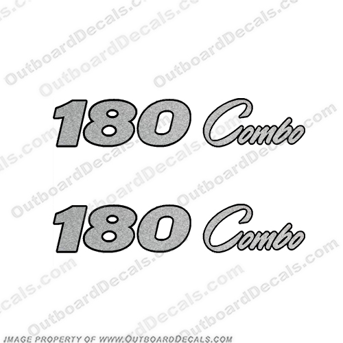 ProCraft "180 Combo" Decals - Set of 2 Silver -Newer Style procraft, pro-craft, 180, pro, 180combo, craft, 180, INCR10Aug2021