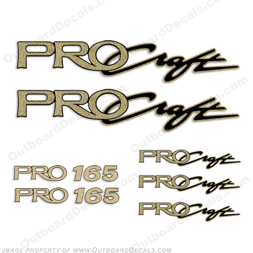 ProCraft Boats & Pro 165 Logo Decal Package procraft, pro-craft, pro, craft, 165