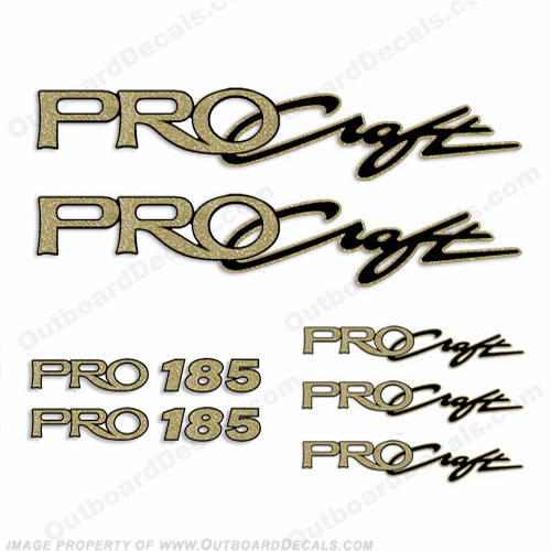 ProCraft Boats & Pro 185 Logo Decal Package procraft, pro-craft, INCR10Aug2021