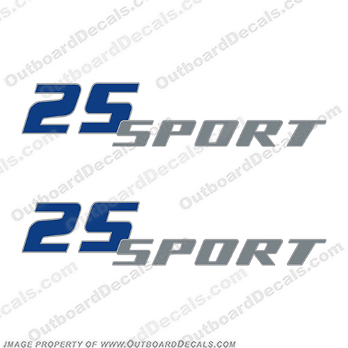 Pro-Line 25 Sport (2000+) Decal Kit  - (set of 2)  proline, boats, 25, sport, boat, cabin, lettering, decal, sticker, kit, set