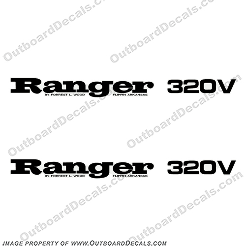 Ranger 320V Decals (Set of 2) - Any Color!  ranger 320v, 320 v, 320, INCR10Aug2021