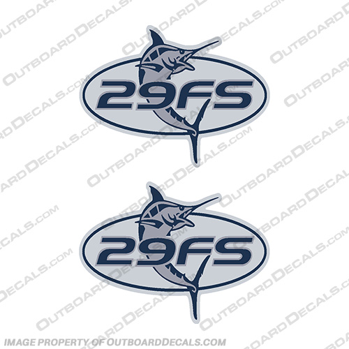 Regulator 29FS Boat Decal Kit - (Set of 2)  Regulator, 29, 29FS, Boat, Decal, Kit, Decals, set, of, 2, two, hull