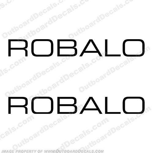 Robalo Boat Logo Decals - Any Color! (set of 2) boat, decals, robalo, sports, boat, logo, stickers, decal, INCR10Aug2021