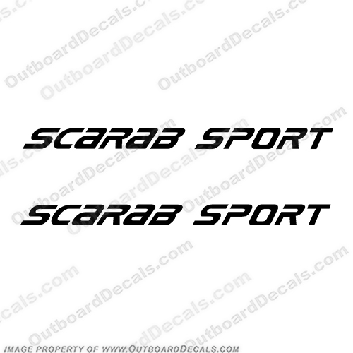 Scarab Sport Boat Decals - Any Color! INCR10Aug2021