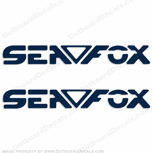 Sea Fox Boat Logo Decals - Any Color! INCR10Aug2021