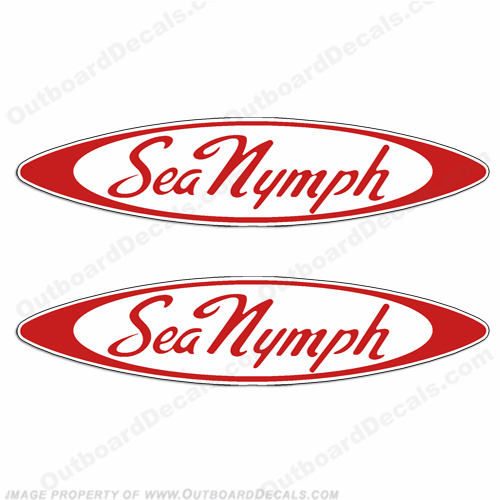 Sea Nymph Boat Decals (Oval) - Any Color! INCR10Aug2021