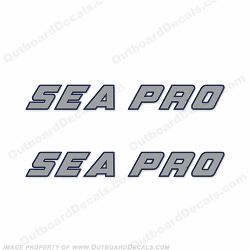 Sea Pro Boat Decals (Any Colors) - 24" Long INCR10Aug2021
