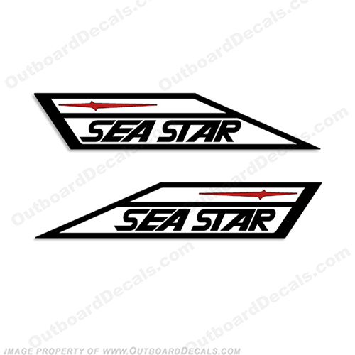 Sea Star Boat Decals  seastar, sea-star, sea, star, INCR10Aug2021