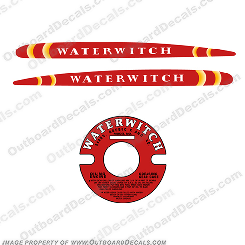 1938 Waterwitch by Sears Roebuck and Co. Decal Kit - WW-SEARS-38