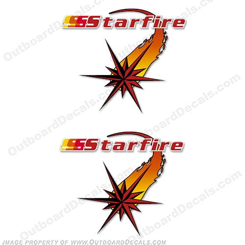 Skeeter Starfire Decal Bass Boat Logo Decals (Set of 2) star fire, star, fire, INCR10Aug2021