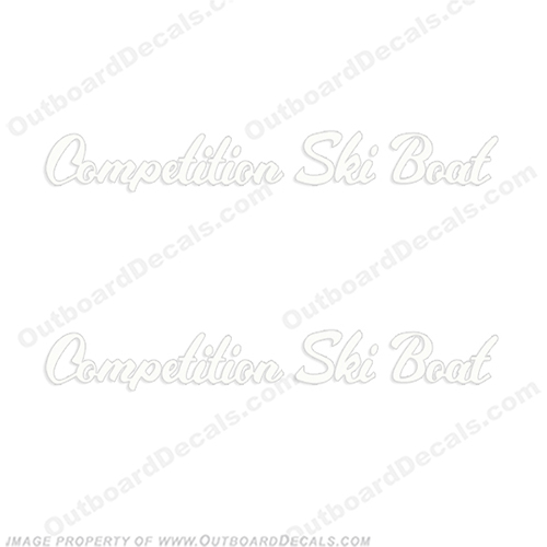 Ski Supreme Competition Ski Boat Logo Decals (Set of 2) - Any Color! INCR10Aug2021