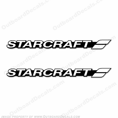 Starcraft Boat Logo Decals (Set of 2) - Style 4 - Any Color! INCR10Aug2021
