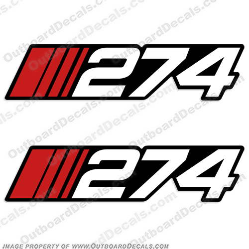 Stratos "274" Decal (Set of 2)  stratos, boats, 274, boat, label, decal, sticker, kit set, decals, stickers, 