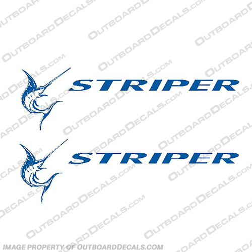 Seaswirl Striper Marlin Boat Decals - Any Color Decal - Set of 2) Seaswirl, striper, marlin, boat, decal, Set of 2, Any, Color, Any Color