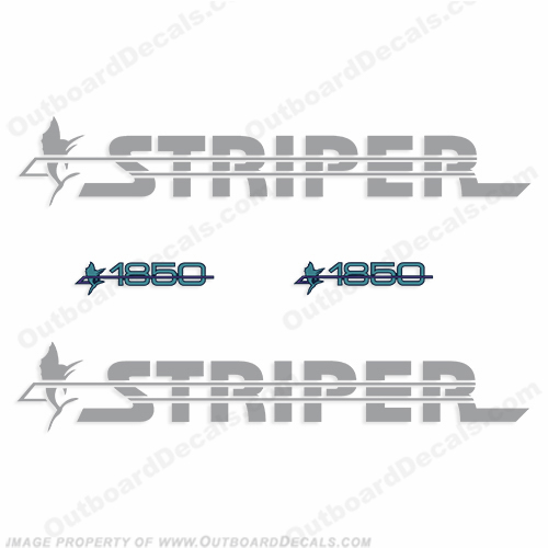 Striper 1850 Boat Decal Package sea, swirl, seaswirl, striper, 1850, 2100, boat, logo, decal, sticker, package, kit, set, INCR10Aug2021