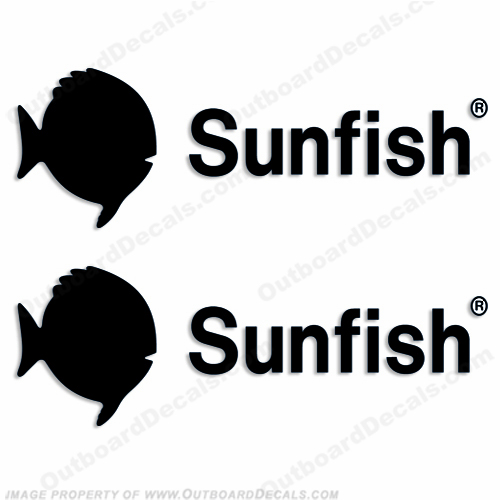 Sunfish Boat Logo Decal - Any Color! INCR10Aug2021