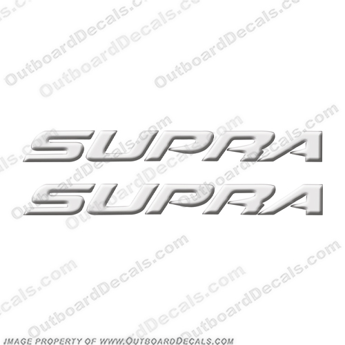 Supra Ski Boat Decals (Set of 2)   boat, logo, lettering, label, decal, sticker, kit, set, supra, INCR10Aug2021
